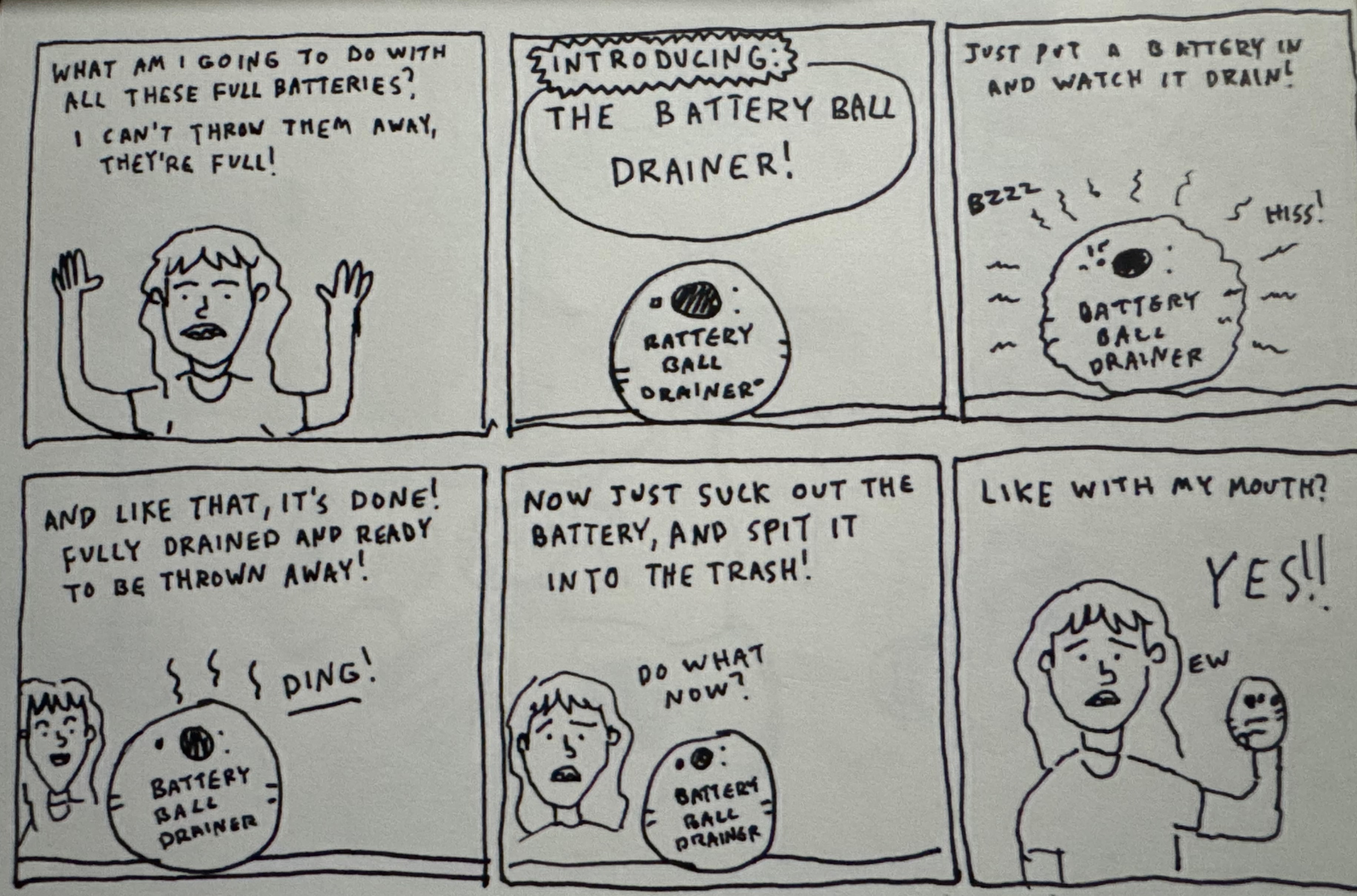 Battery Ball Battery Draining Device